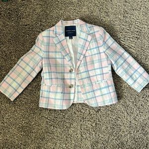 Janie and Jack plaid blazer